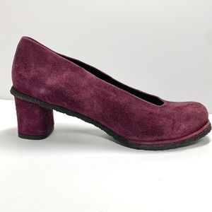 Purple suede pumps by Audley London EU 40/US 9